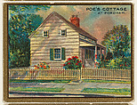 Poe's Cottage at Fordham, from the "Historic Homes" series (T69), issued with Helmar Cigarettes by S. Anargyros Tobacco Company, S. Anargyros Tobacco Company  American, Commercial color lithograph