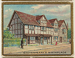 Shakespeare's Birthplace, from the "Historic Homes" series (T69), issued with Helmar Cigarettes by S. Anargyros Tobacco Company, S. Anargyros Tobacco Company  American, Commercial color lithograph
