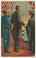 Inauguration of Lincoln, from the "Historical Events" series (T70), issued with Buffo Grande Little Cigars, Abraham Lincoln  American, Commercial color lithograph