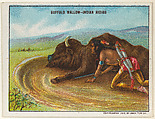 Buffalo Wallow-Indian Hiding, from the "Indian Life in the 60's" series (T73), issued with Hassan Cork Tip Cigarettes by the American Tobacco Company, American Tobacco Company, Commercial color lithograph