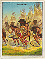 Buffalo Dance, from the "Indian Life in the 60's" series (T73), issued with Hassan Cork Tip Cigarettes by the American Tobacco Company, American Tobacco Company, Commercial color lithograph