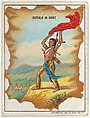 Buffalo in Sight, from the "Indian Life in the 60's" series (T73), issued with Hassan Cork Tip Cigarettes by the American Tobacco Company, American Tobacco Company, Commercial color lithograph