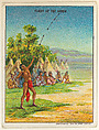Flight of the Arrow, from the "Indian Life in the 60's" series (T73), issued with Hassan Cork Tip Cigarettes by the American Tobacco Company, American Tobacco Company, Commercial color lithograph