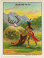 Calling Back the Elk, from the "Indian Life in the 60's" series (T73), issued with Hassan Cork Tip Cigarettes by the American Tobacco Company, American Tobacco Company, Commercial color lithograph