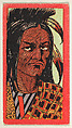 Menatonon, from the "Indian Series" (T74), issued with Burley Cubs Cigars and Sweetbriar Cigarettes by the Booker Tobacco Company, Booker Tobacco Company, Lynchburg, Virginia American, Commercial color lithograph