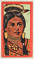Pocahontas, from the "Indian Series" (T74), issued with Burley Cubs Cigars and Sweetbriar Cigarettes by the Booker Tobacco Company, Booker Tobacco Company, Lynchburg, Virginia American, Commercial color lithograph