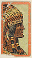 Powhatan, from the "Indian Series" (T74), issued with Burley Cubs Cigars and Sweetbriar Cigarettes by the Booker Tobacco Company, Booker Tobacco Company, Lynchburg, Virginia American, Commercial color lithograph