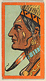 Totoson, from the "Indian Series" (T74), issued with Burley Cubs Cigars and Sweetbriar Cigarettes by the Booker Tobacco Company, Booker Tobacco Company, Lynchburg, Virginia American, Commercial color lithograph
