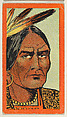 Uncas, from the "Indian Series" (T74), issued with Burley Cubs Cigars and Sweetbriar Cigarettes by the Booker Tobacco Company, Booker Tobacco Company, Lynchburg, Virginia American, Commercial color lithograph