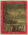 A Wooded Landscape, from the Jigsaw Puzzle Pictures series (T76) issued by Turkish Trophies Cigarettes, Turkish Trophies Cigarettes American, Commercial color lithograph