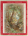 Tree-Lined Pathway, from the Jigsaw Puzzle Pictures series (T76) issued by Turkish Trophies Cigarettes, Turkish Trophies Cigarettes American, Commercial color lithograph