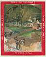 Figures in a Park, from the Jigsaw Puzzle Pictures series (T76) issued by Turkish Trophies Cigarettes, Turkish Trophies Cigarettes American, Commercial color lithograph