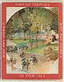 Figures in a Park, from the Jigsaw Puzzle Pictures series (T76) issued by Turkish Trophies Cigarettes, Turkish Trophies Cigarettes American, Commercial color lithograph