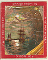 A Seascape with the Sun Peaking through the Clouds, from the Jigsaw Puzzle Pictures series (T76) issued by Turkish Trophies Cigarettes, Turkish Trophies Cigarettes American, Commercial color lithograph