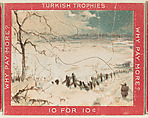 A Snow-Covered Field, from the Jigsaw Puzzle Pictures series (T76) issued by Turkish Trophies Cigarettes, Turkish Trophies Cigarettes American, Commercial color lithograph