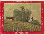 Wheat Harvest, from the Jigsaw Puzzle Pictures series (T76) issued by Turkish Trophies Cigarettes, Turkish Trophies Cigarettes American, Commercial color lithograph