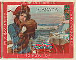 Canada, from the Jigsaw Puzzle Pictures series (T76) issued by Turkish Trophies Cigarettes, Turkish Trophies Cigarettes American, Commercial color lithograph