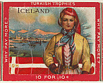 Iceland, from the Jigsaw Puzzle Pictures series (T76) issued by Turkish Trophies Cigarettes, Turkish Trophies Cigarettes American, Commercial color lithograph