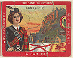 Scotland, from the Jigsaw Puzzle Pictures series (T76) issued by Turkish Trophies Cigarettes, Turkish Trophies Cigarettes American, Commercial color lithograph