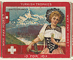 Switzerland, from the Jigsaw Puzzle Pictures series (T76) issued by Turkish Trophies Cigarettes, Turkish Trophies Cigarettes American, Commercial color lithograph