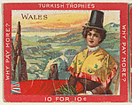 Wales, from the Jigsaw Puzzle Pictures series (T76) issued by Turkish Trophies Cigarettes, Turkish Trophies Cigarettes American, Commercial color lithograph