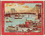 Brooklyn Bridge, from the Jigsaw Puzzle Pictures series (T76) issued by Turkish Trophies Cigarettes, Turkish Trophies Cigarettes  American, Commercial color lithograph