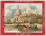 The Capitol, Washington D.C., from the Jigsaw Puzzle Pictures series (T76) issued by Turkish Trophies Cigarettes, Turkish Trophies Cigarettes  American, Commercial color lithograph