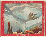 Great Glacier of the Selkirk, Canada, from the Jigsaw Puzzle Pictures series (T76) issued by Turkish Trophies Cigarettes, Turkish Trophies Cigarettes  American, Commercial color lithograph