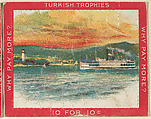 Lake Champlain, Bulwagga Bay, from the Jigsaw Puzzle Pictures series (T76) issued by Turkish Trophies Cigarettes, Turkish Trophies Cigarettes American, Commercial color lithograph
