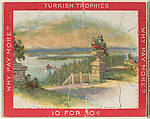 View from Hotel Champlain, Lake Champlain, from the Jigsaw Puzzle Pictures series (T76) issued by Turkish Trophies Cigarettes, Turkish Trophies Cigarettes American, Commercial color lithograph