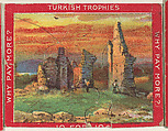 Ruins of Fort Ticonderoga, New York, from the Jigsaw Puzzle Pictures series (T76) issued by Turkish Trophies Cigarettes, Turkish Trophies Cigarettes American, Commercial color lithograph