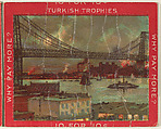 Williamsburg Bridge, from the Jigsaw Puzzle Pictures series (T76) issued by Turkish Trophies Cigarettes, Turkish Trophies Cigarettes American, Commercial color lithograph