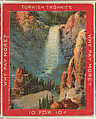 Yellowstone Falls, from the Jigsaw Puzzle Pictures series (T76) issued by Turkish Trophies Cigarettes, Turkish Trophies Cigarettes  American, Commercial color lithograph