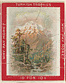 Snow-Capped Mountain, from the Jigsaw Puzzle Pictures series (T76) issued by Turkish Trophies Cigarettes, Turkish Trophies Cigarettes  American, Commercial color lithograph