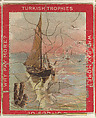 View of Sailboats, from the Jigsaw Puzzle Pictures series (T76) issued by Turkish Trophies Cigarettes, Turkish Trophies Cigarettes  American, Commercial color lithograph