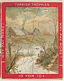 A Snowy Road Leading to a Farmhouse, from the Jigsaw Puzzle Pictures series (T76) issued by Turkish Trophies Cigarettes, Turkish Trophies Cigarettes  American, Commercial color lithograph