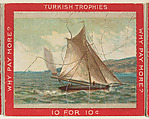 Two Sailboats, from the Jigsaw Puzzle Pictures series (T76) issued by Turkish Trophies Cigarettes, Turkish Trophies Cigarettes  American, Commercial color lithograph