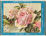Pink Roses, from the Jigsaw Puzzle Pictures series (T76) issued by Turkish Trophies Cigarettes, Turkish Trophies Cigarettes  American, Commercial color lithograph