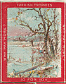 Landscape with Barren Trees at Right, from the Jigsaw Puzzle Pictures series (T76) issued by Turkish Trophies Cigarettes, Turkish Trophies Cigarettes  American, Commercial color lithograph