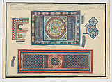 Engravings of the Principal Mosaic Pavements...in Various Parts of Great Britain, also...of Several Subjects in Stained Glass, Volume 1, Artist and publisher William Fowler (British, Winterton, Lincolnshire 1761–1832 Winterton, Lincolnshire), Hand-colored etching, engraving and aquatint
