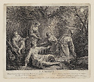 Evening, Nicolas de Larmessin III  French, Engraving and etching