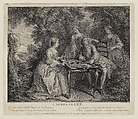 L'apres-diner (Evening), Nicolas de Larmessin III  French, Engraving and etching
