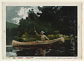The North Woods, Winslow Homer  American, Color lithograph; watercolor facsimile, proof