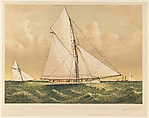 Yacht "Puritan" of Boston, Charles Richard Parsons American, Lithograph, printed in color