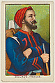 Zouave, France, from the Military series (T79) issued by the American Tobacco Company, American Tobacco Company, Commercial color lithograph