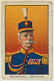 General, Servia, from the Military series (T79) issued by the American Tobacco Company, American Tobacco Company, Commercial color lithograph