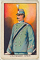 Lieutenant, Spain, from the Military series (T79) issued by the American Tobacco Company, American Tobacco Company, Commercial color lithograph