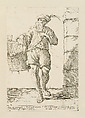 Vendor of Fans, from Di Bologna l'Arti per via D'An.ibal' Ca.rac, plate 2, Giuseppe Maria Mitelli  Italian, Etching; first state of three (Bertarelli)