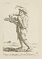 Vendor of Chicken Heads and Livers, from Di Bologna l'Arti per via D'An.ibal' Ca.rac, plate 5, Giuseppe Maria Mitelli  Italian, Etching; first state of three (Bertarelli)