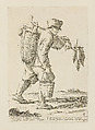 Tripe Vendor, from Di Bologna l'Arti per via D'An.ibal' Ca.rac, plate 11, Giuseppe Maria Mitelli  Italian, Etching; first state of three (Bertarelli)
